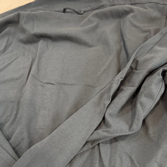 Barena Navy Blue Casual 1/2 Button Down Shirt With Pocket & Banded Collar - Picture 6 of 6